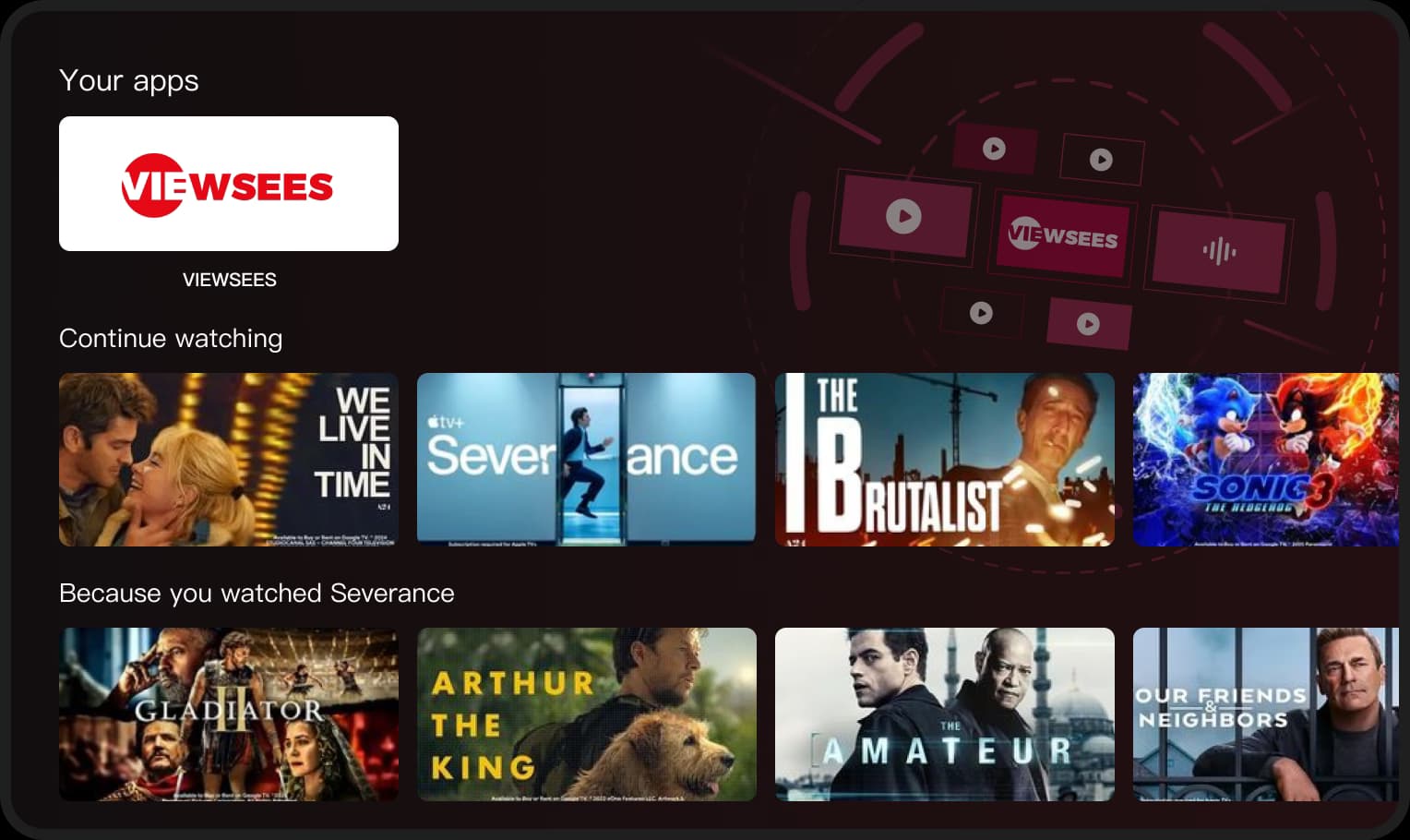 Viewsees Dashboard Mockup